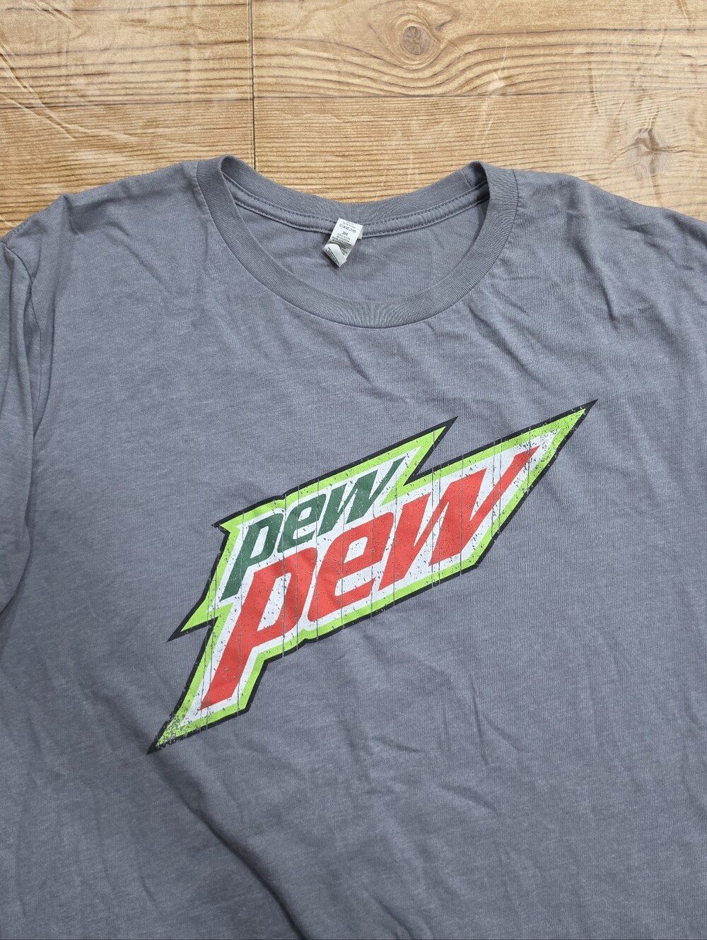 Mens Pew Pew 2XL shirt